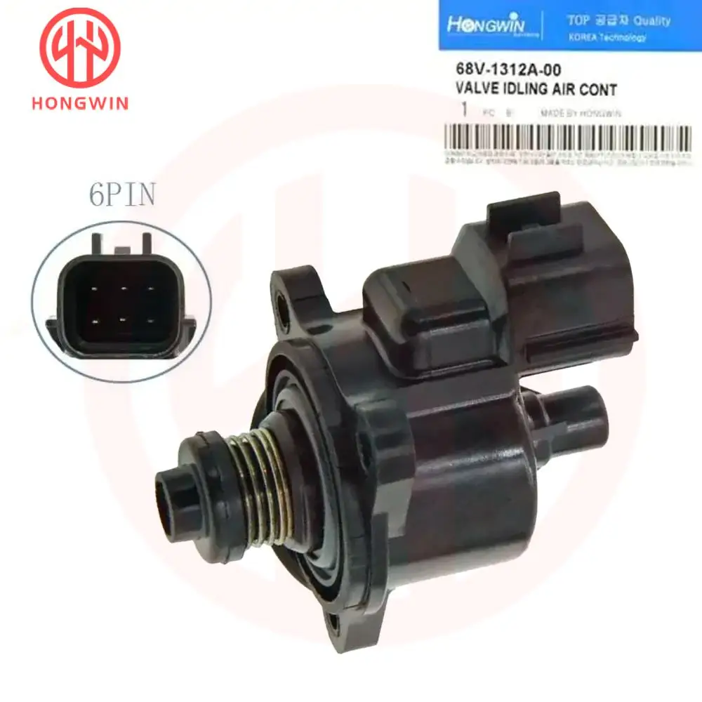 68V-1312A-00-00 Idle Speed Control Valve For Yamaha Outboard Waverunner Sterndrive Marine Boat HP 115HP F115 LF115 68V1312A0000