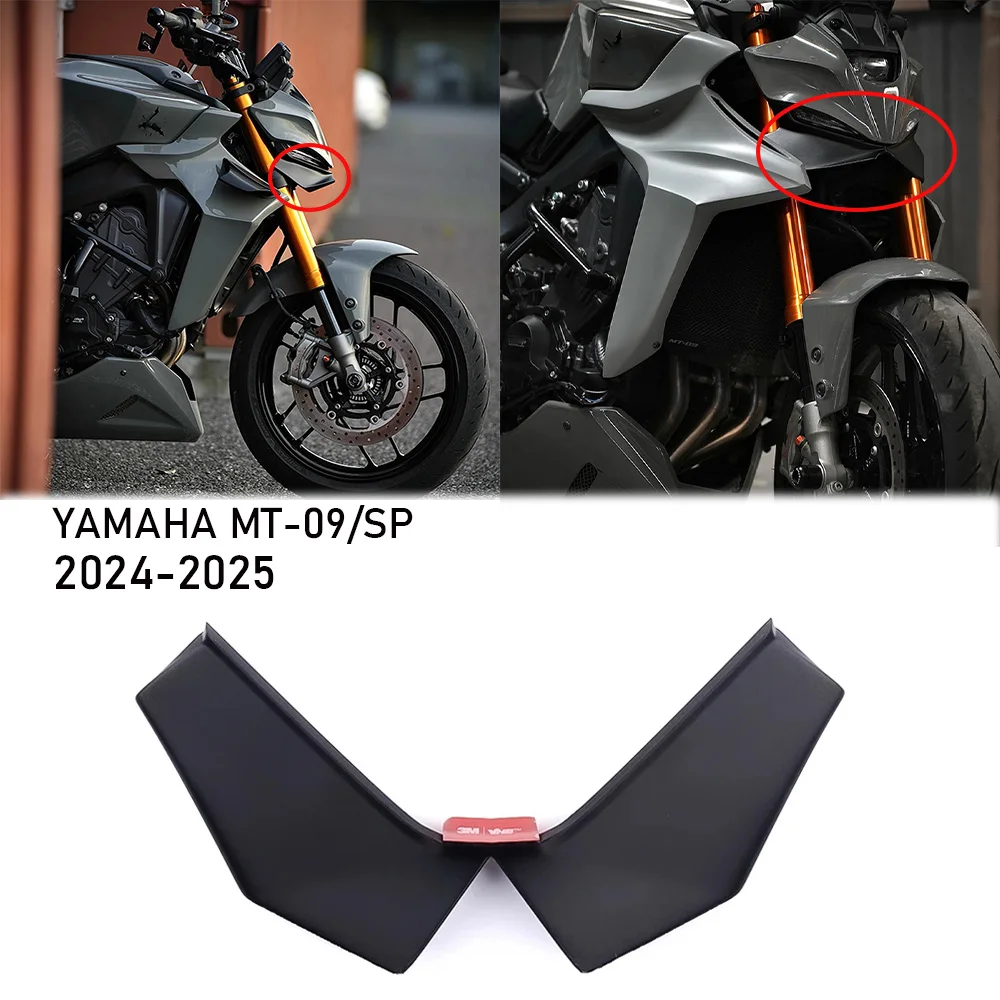For Fit YAMAHA MT-09/SP GP WING DOWNFORCE NAKED FRONTAL SPOILERS MT09 GEN 4 2024 2025 Front spoiler Lower spoiler lower lip
