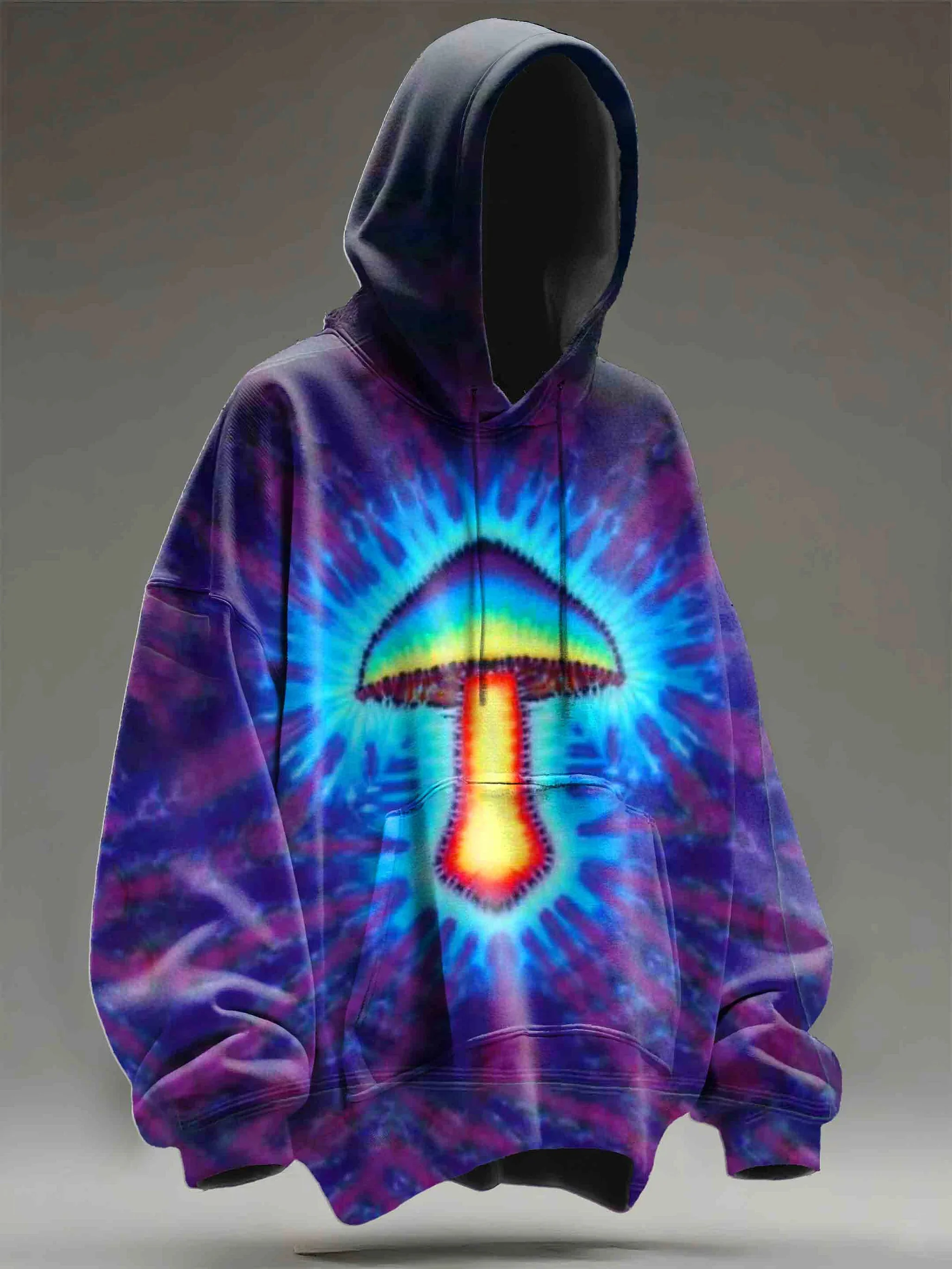 2027 Colorful Psychedelic Mushrooms 3D Printed Hoodie Sweatshirt Casual Women Men Hoodies Streetwear Fashion - view 6