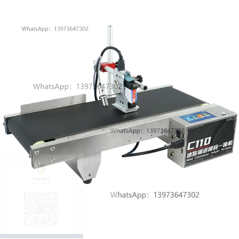C110 Mini Conveying Inkjet Printer Production Date Two-dimensional Code Small Multi-functional Coding Machine