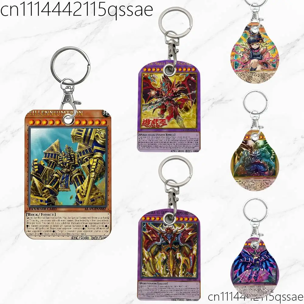 For Yu-Gi-Oh Card Keychain Fashion Pendant Bag ID Door Card Case Bus Card Cute Adult