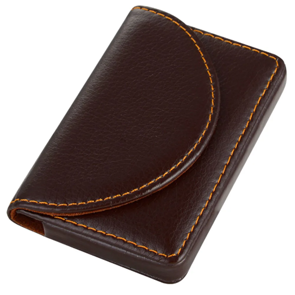 

Pu Business Pouch Id Cover Holder Wallet Credit Holder Durable Slim Wallet For Cards Cash Coins Storage Gift Retro