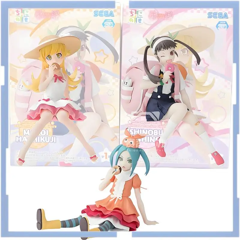 Echt Sega Monogatari Serie Shino Shinobu Hachikuji Mayoi Ononoki Yotsugi Anime Figuur Model Collector Ornament en Y Technique ft