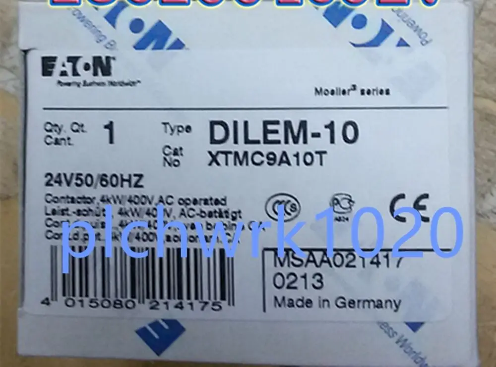 1 PCS NEW IN BOX EATON DILEM-10(24V50/60HZ) small contactor