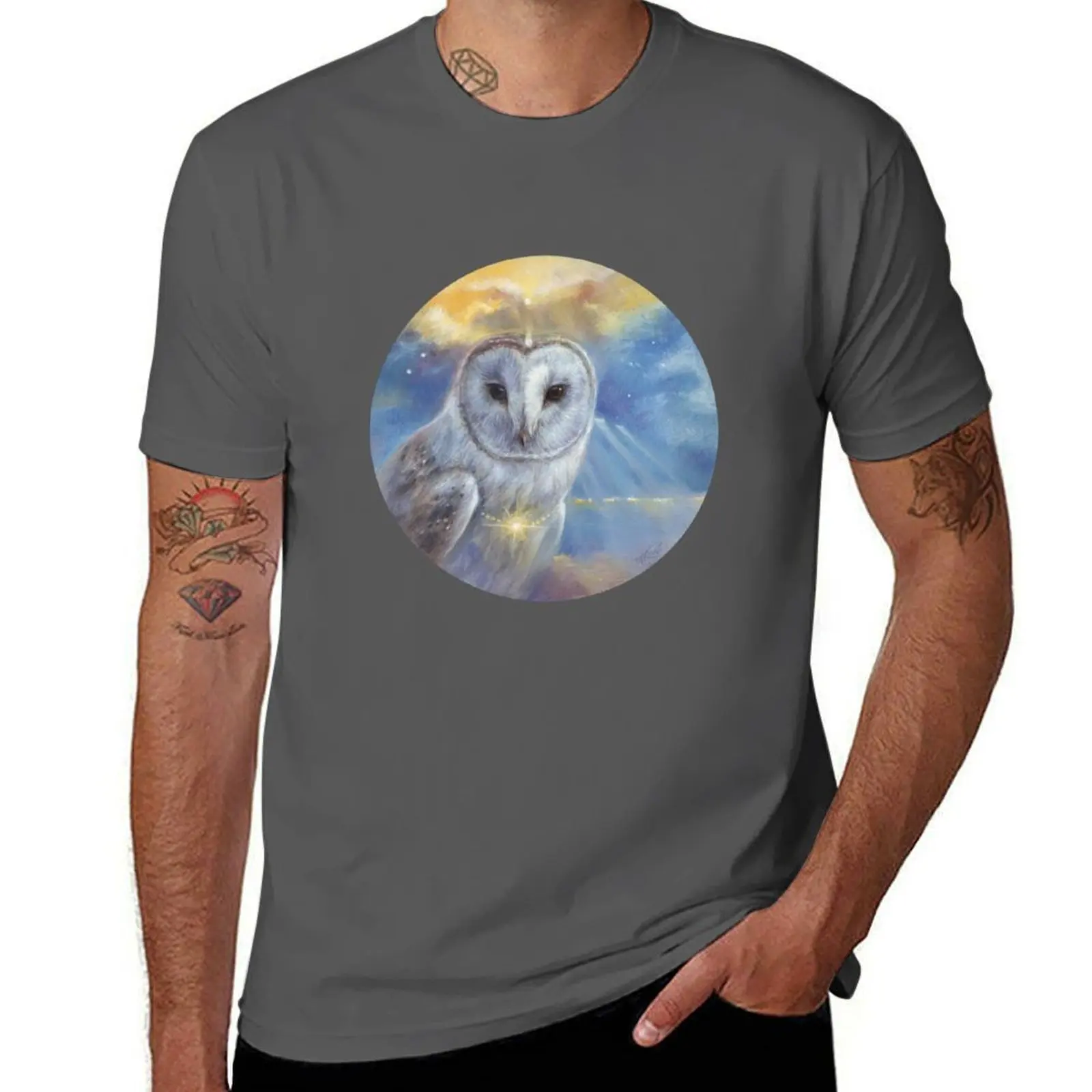

A new dawn is broken - barn owl T-Shirt t shirts designer man t shirt designer T-Shirt