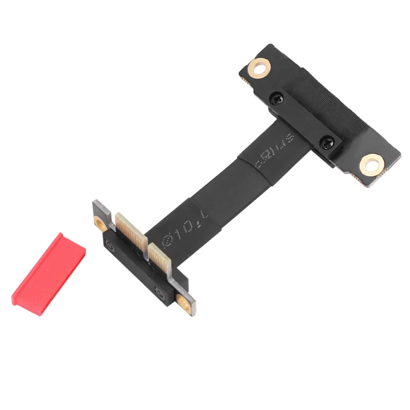 EDT-3X PCIE X1 Riser สาย Dual 90 องศามุมขวา PCIe 3.0 X1 ถึง X1 สาย 8Gbps PCI Express 1X Riser การ์ด 5 ซม.