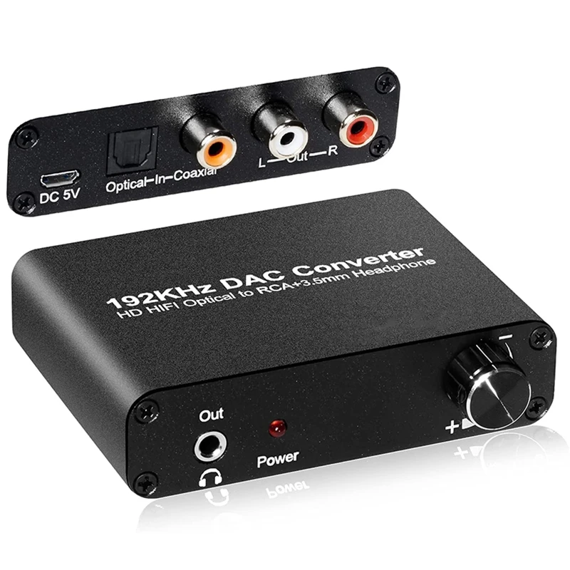 Convertidor DAC de 5,1 canales, decodificador de Audio óptico Digital Coaxial Toslink a RCA, Conector de 3,5 Mm, soporte para DOLBY AC-3 DTS 5,1 2.0CH