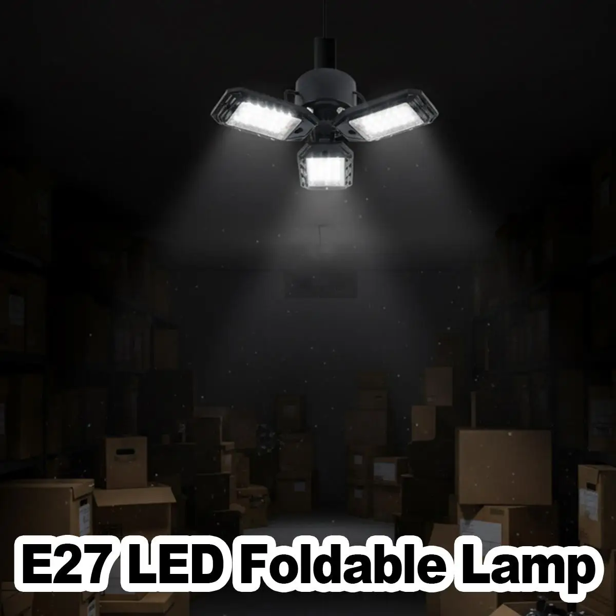 

Складной светодиодный светильник для гаража с 3/4/5/6 панелями, регулируемый, E27, дневной белый свет 6500K, для гаража, мастерской, чердака, подвала, хозяйственных помещений