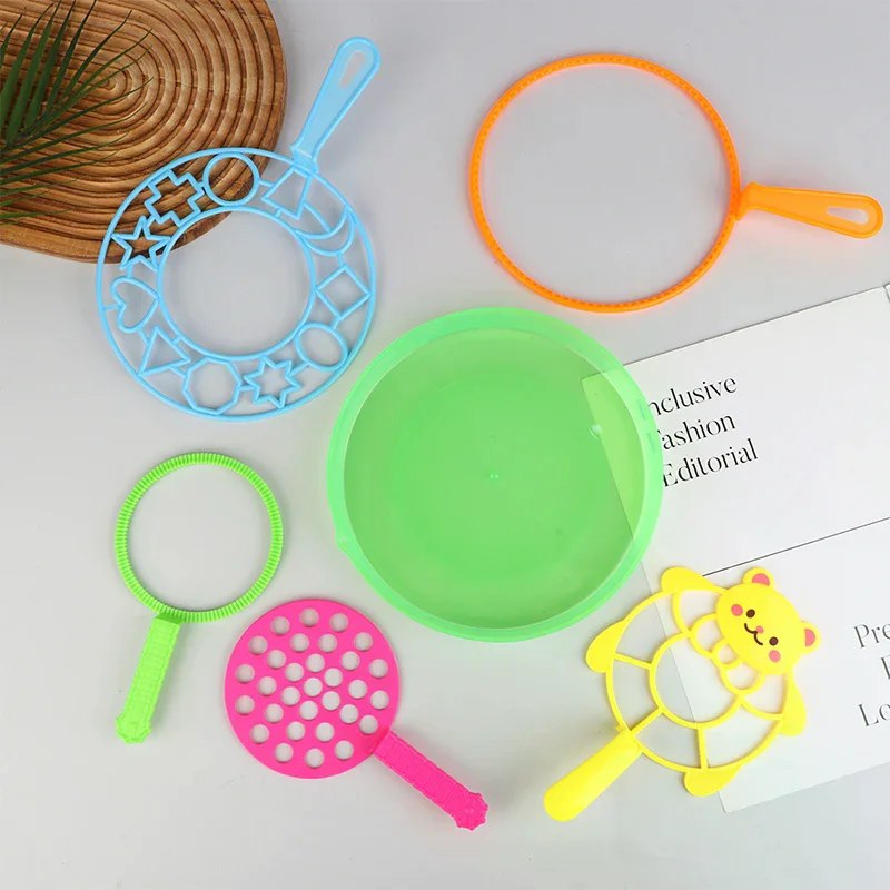 Máquina de burbujas, herramienta para soplar burbujas, fabricante de burbujas de jabón, juego de sopladores, plato de burbujas grande, diversión para niños al aire libre, juguetes interactivos para padres e hijos