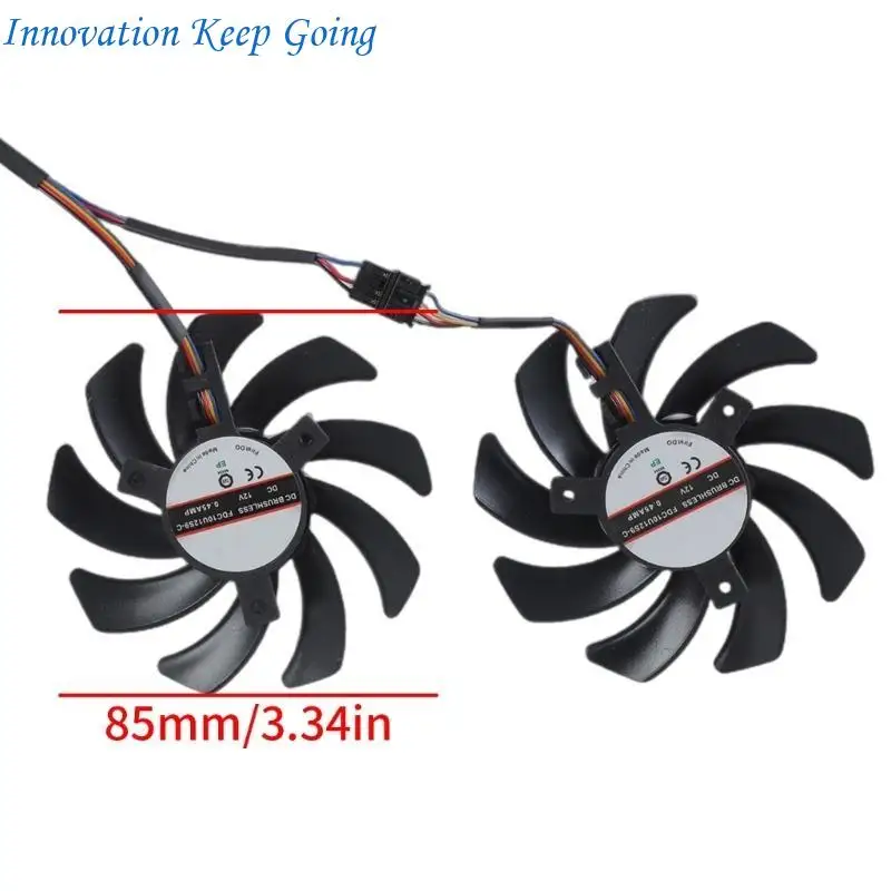 e65c 그래픽 카드 쿨러 팬 저음 그래픽 카드 라디에이터 rx 5600XT 5700 썸네일 6