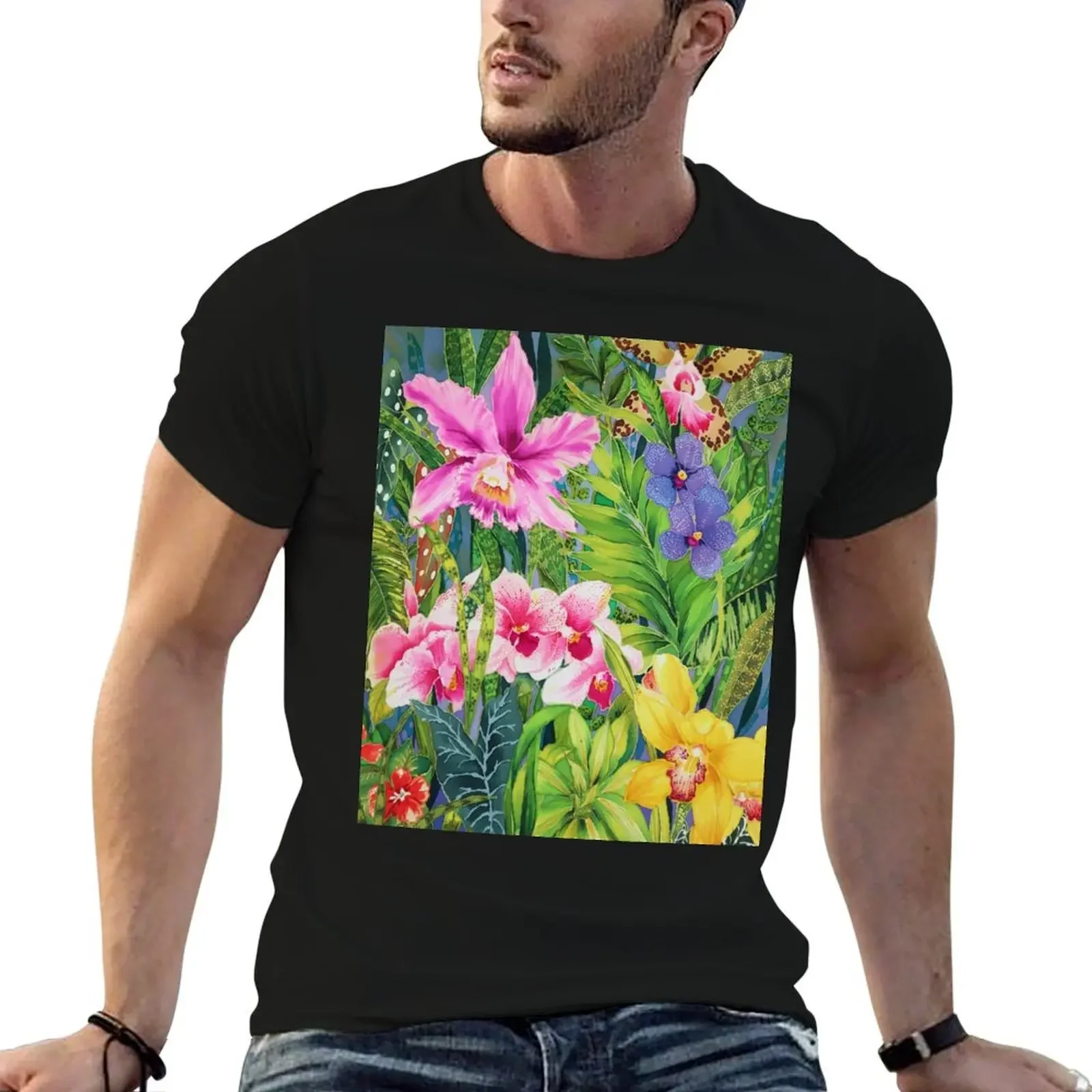 Assorted Orchids T-Shirt customs graphic tee shirt sweat shirts, men