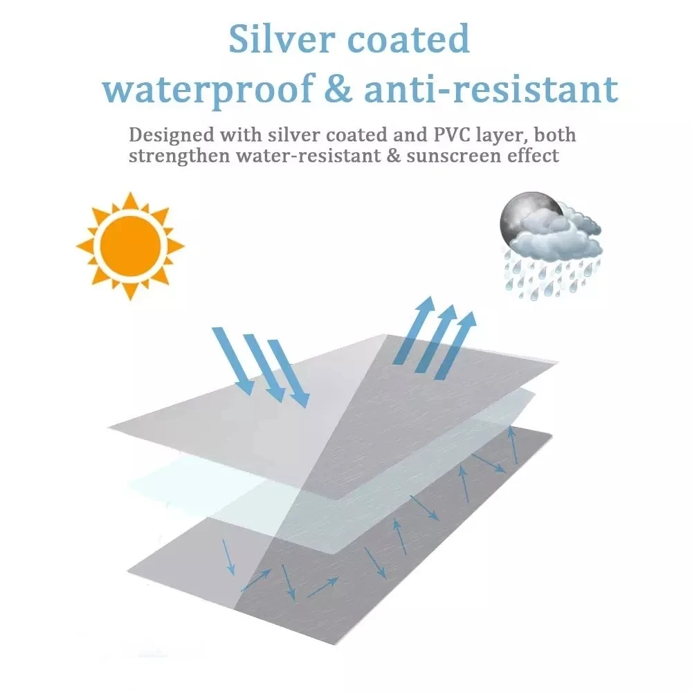 Osłona pralki Osłona pralki Poliestrowa wodoodporna osłona przeciwsłoneczna z filtrem przeciwsłonecznym o przednim obciążeniu, posrebrzana osłona