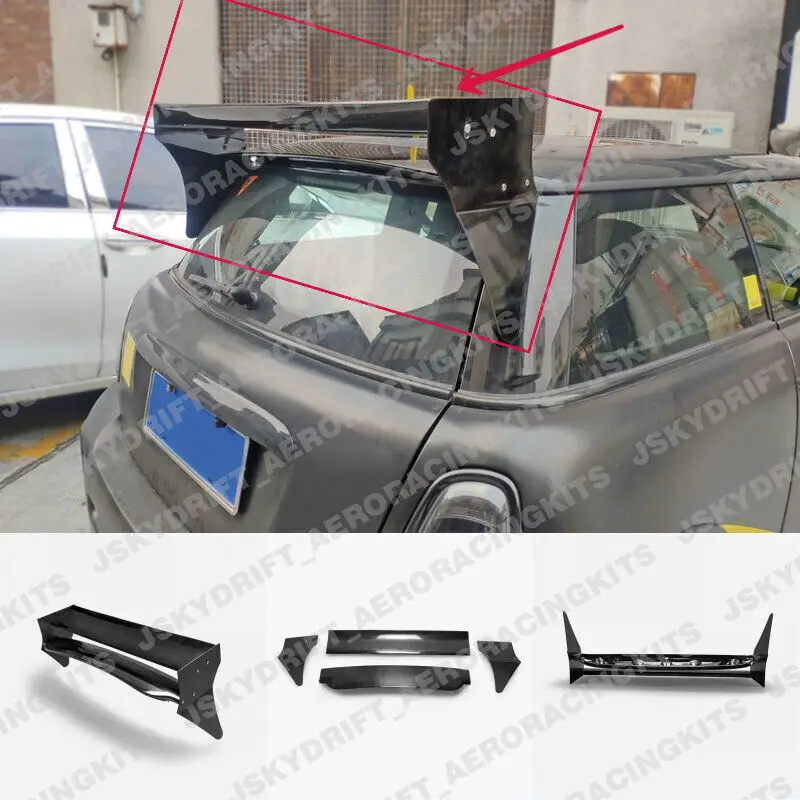 

For Mini Cooper S R56 Rear Trunk Window Roof Spoiler Wing Lip FRP Unpainted car BodyKits