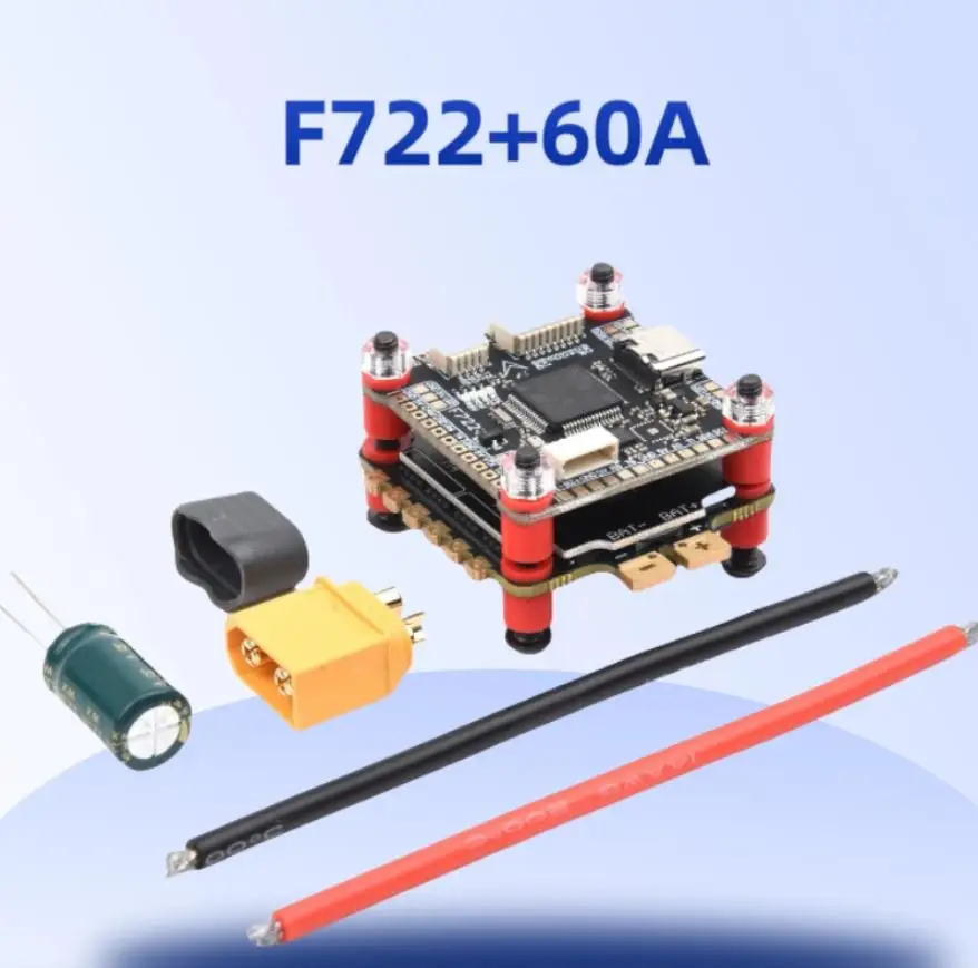 

F722 Stack ICM42688P F405 Flight Controller V3 V3S BLHELI_S 60A 4in1 ESC 30.5X30.5mm 2-6S for FPV Freestyle Drones Parts