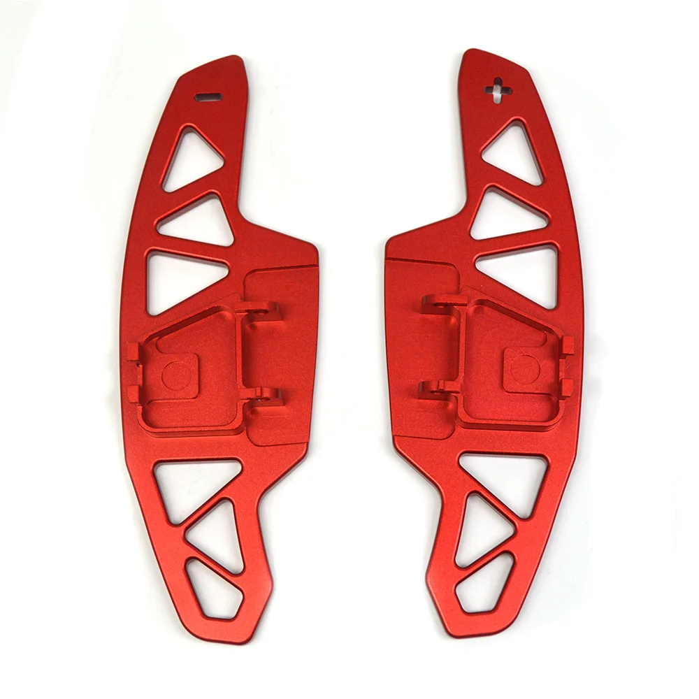 For Golf Mk8 Metal Cutout Design Steering Wheel Shift Paddles Red