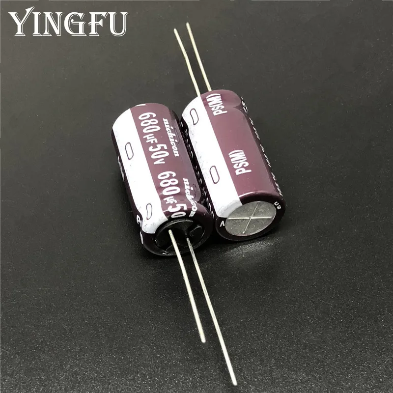 5pcs/50pcs 680uF 50V NICHICON PS PW Series 12.5x25mm Low Impedance 50V680uF Aluminum Electrolytic capacitor