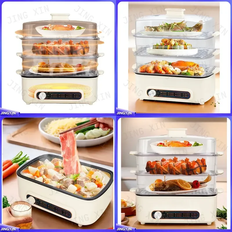 custom for 3 Tier Electric Food Steamer 9L BPA Free Stackable Vegetable Steamer with Digital Timer Healthy Home Kitchen