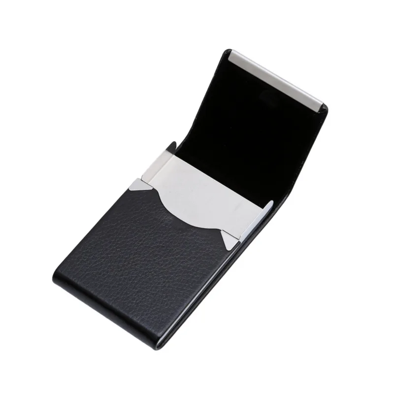 Multifunction Stainless Steel Cigarette Case PU Cigar Storage Box Tobacco Holder 1 PC Card Cases Smoking Accessories