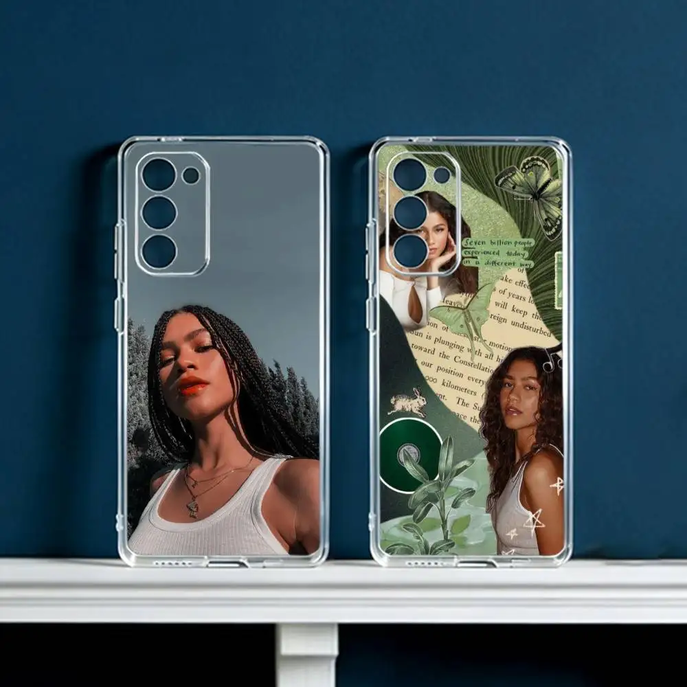 Z-Zendaya-Daya-ZD Phone Case For Samsung Galaxy S24 S25 S23 S22 S21 Plus S24 S25 Transparent Cover Case