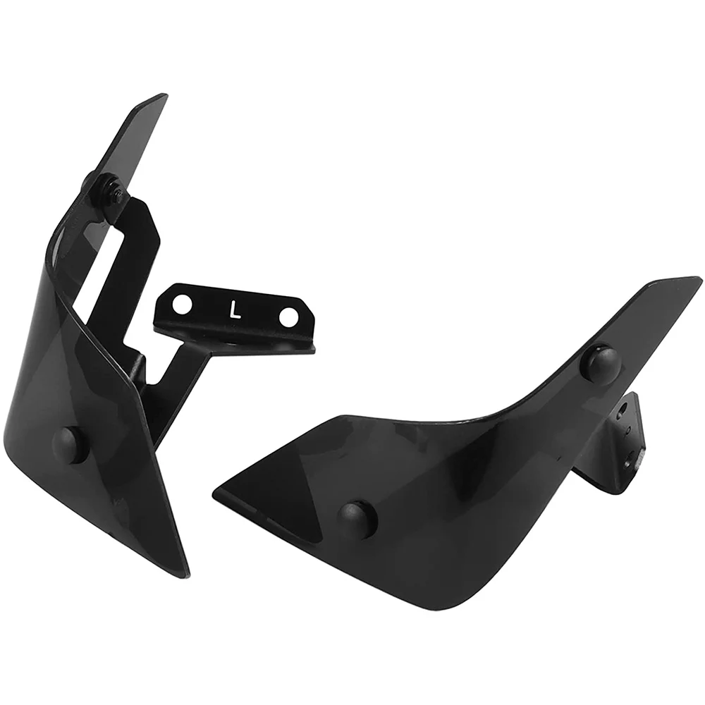 

Motorcycle Windshield Front Side Wind Deflector for Honda CRF1100L Africa Twin Adventure Sports 2020(Black)
