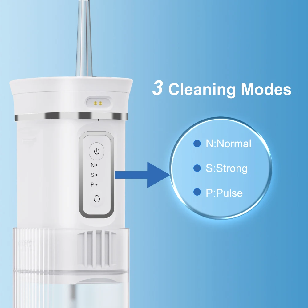 Portable visual oral irrigator