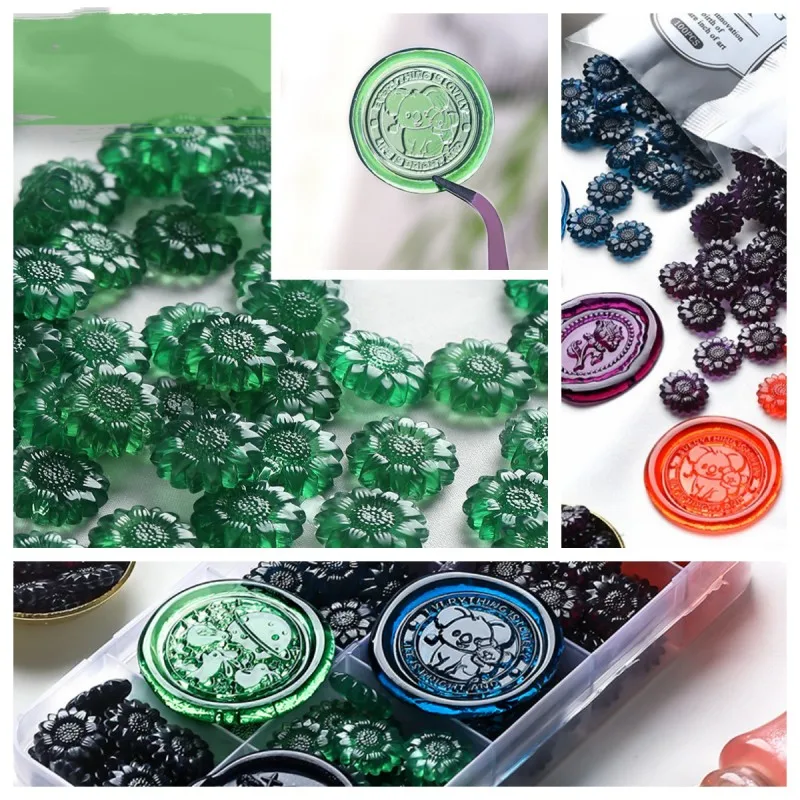 

300 г прозрачный лак частицы воска Подсолнух полупрозрачный лак уплотнение полный набор уплотнительных частиц воска