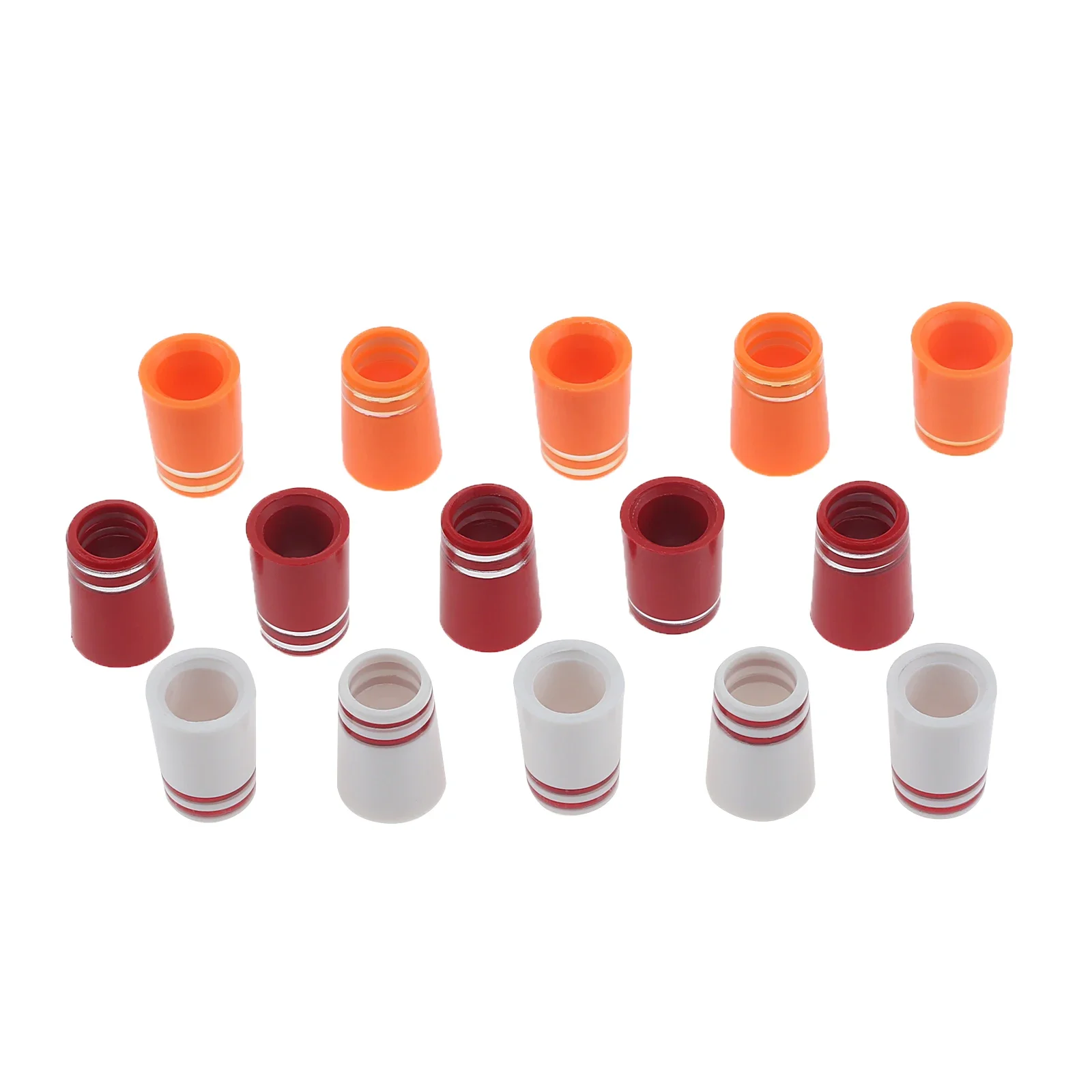 10Pcs Tip Size 0.355 High Quality Plastic Golf Club Ferrules Replacement for Irons Golf Club Shafts Accessories White/Red/Orange