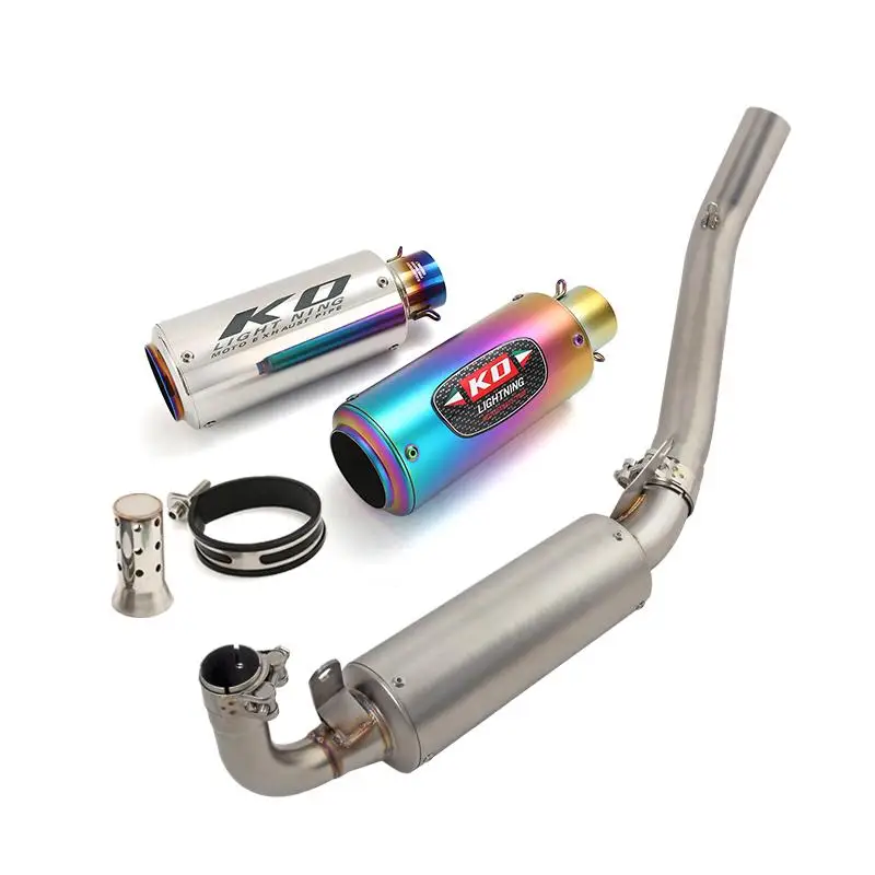 

Slip On For Aprilia GPR250R GPR250S 2021-2024 Exhaust Mid Link Pipe Connect 51mm Muffler Escape Stainless steel With DB Killer