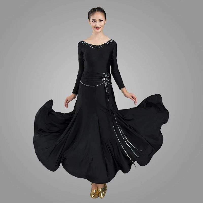 2023 Moden Dance Dress Professional Performance Competition Costume Standard Ballroom Clothes Women Tango Long Skirts Waltz Wear