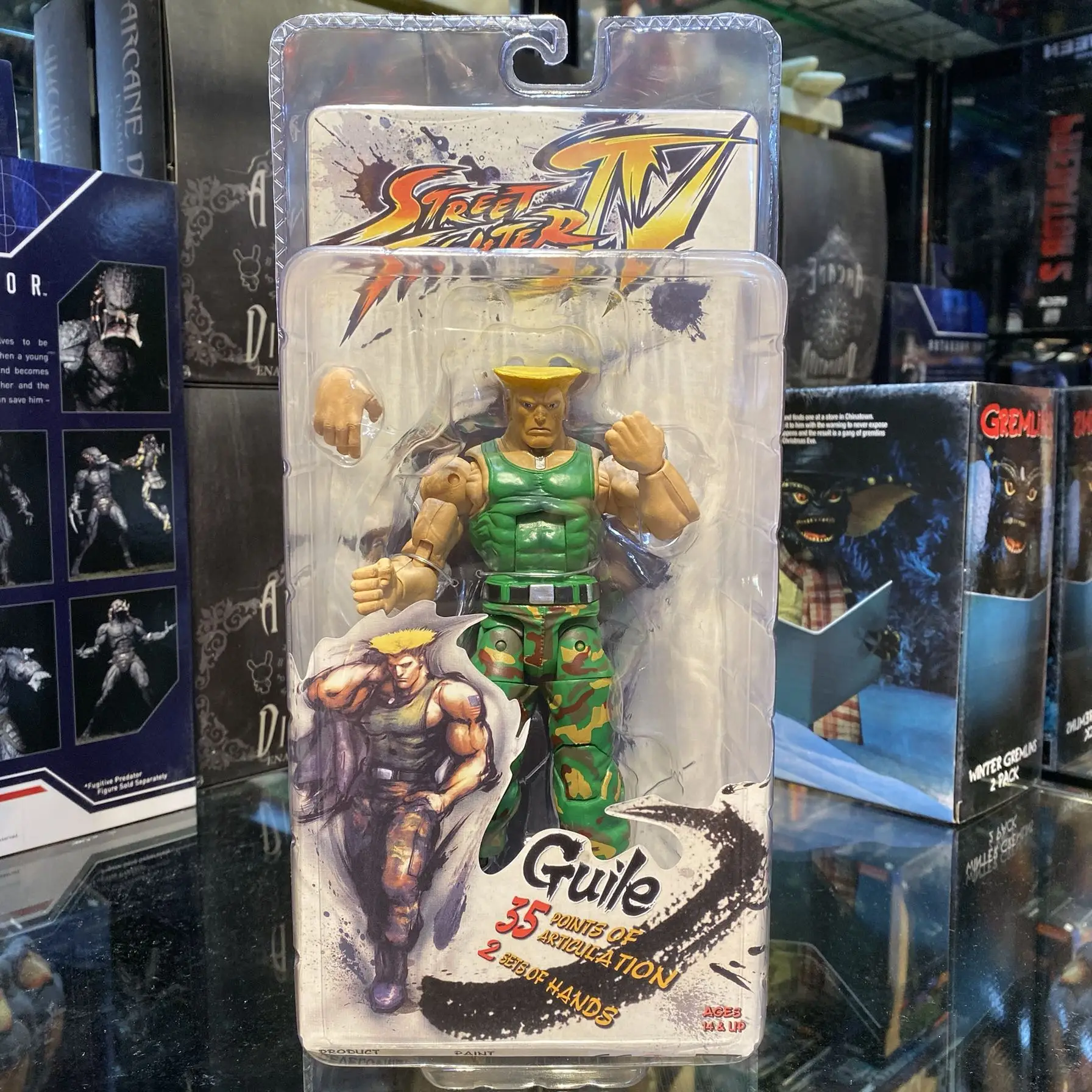 NECA ストリートファイター　4体セット　開封品 Necaストリートファイターアクションフィギュア,ryu ken chun li guile