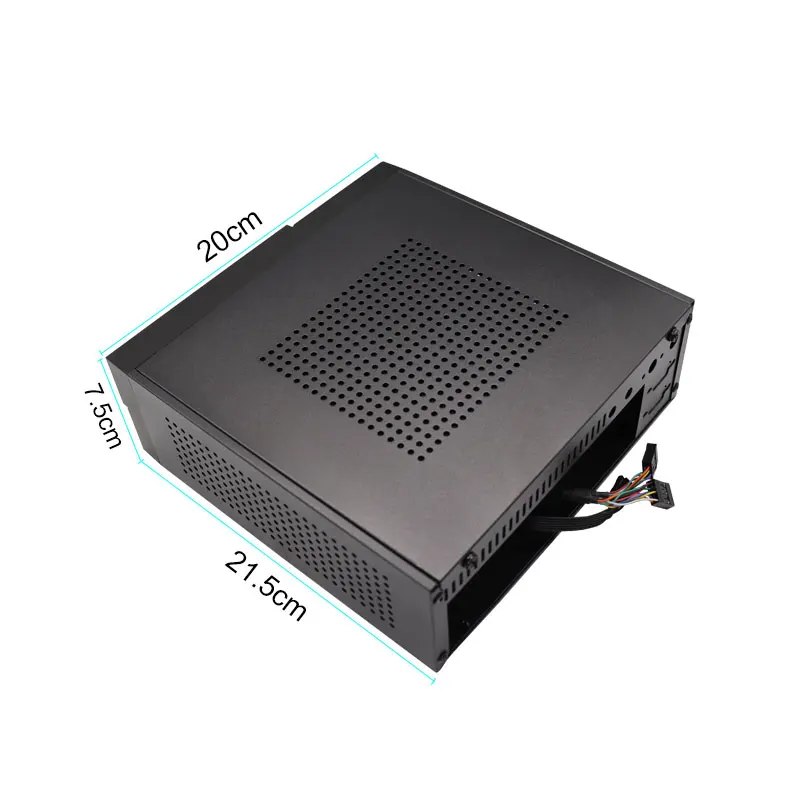 HTPC Case MINI-ITX Case SECC Fanless Mini ITX HTPC Chassis with 3.5