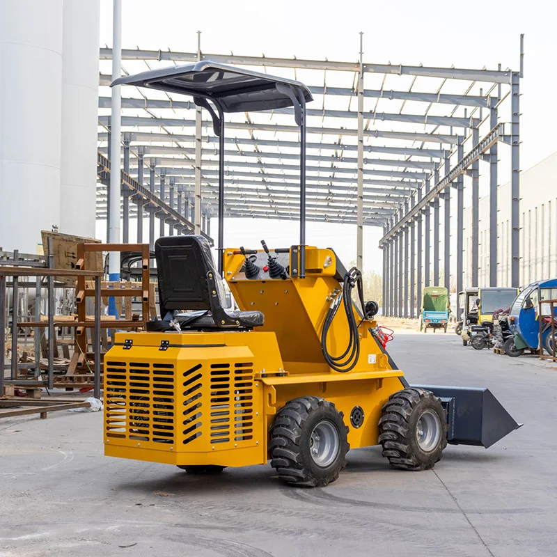 YUGONG Hydraulic 1 Ton Mini Skid Steer Loader with High Operating Efficiency and Forestry Attachment Compatibility Customized