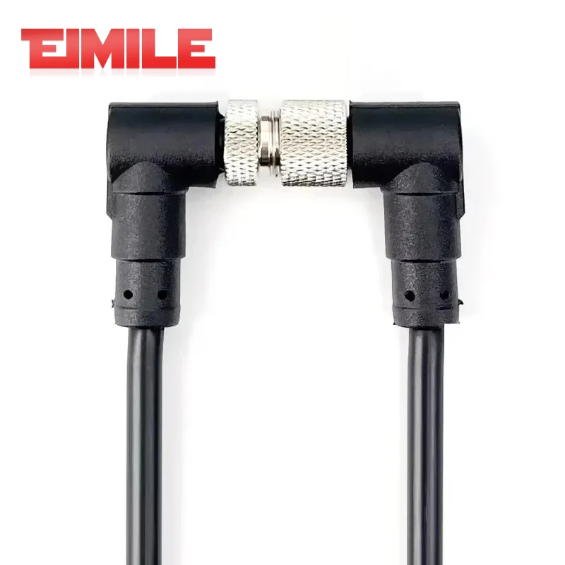 M12 4Pin 5Pin 8Pin 12pin Sensor Connector Waterproof Cable Aviation Male&Female PVC Integrated injection molding PUR connectors