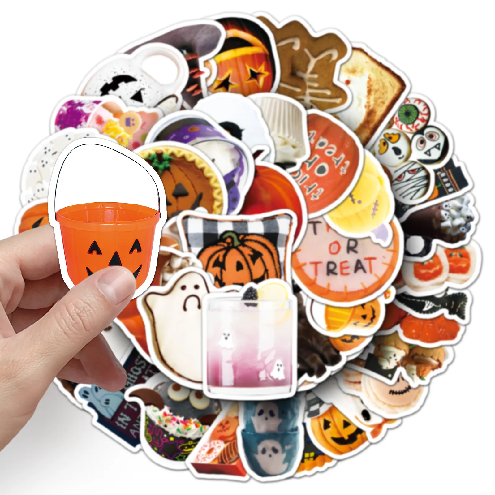 10/50PCS Halloween INS Stijl Graffiti Sticker Leuke Cartoon Decal Notebook Telefoon Gitaar Skateboard Waterdichte Sticker Kid Speelgoed
