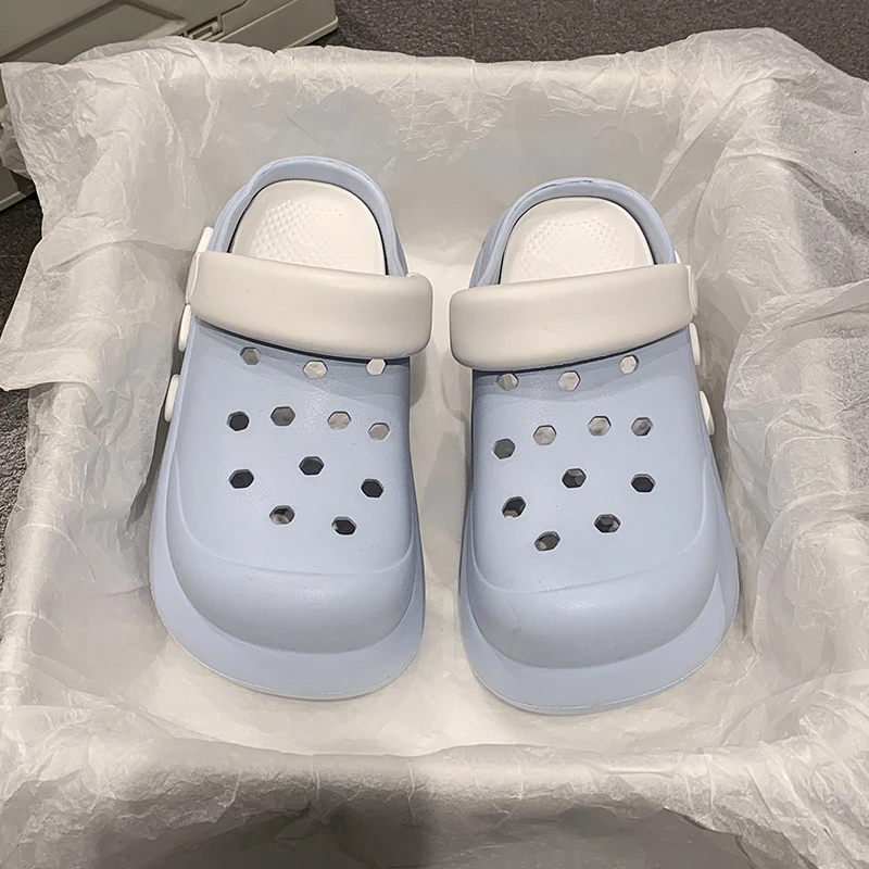 

Роскошный брендовый дизайнер, новинка лета 2024, милые нескользящие тапочки с мягкой подошвой, повседневные пляжные удобные женские сандалии на открытом каблуке Eva