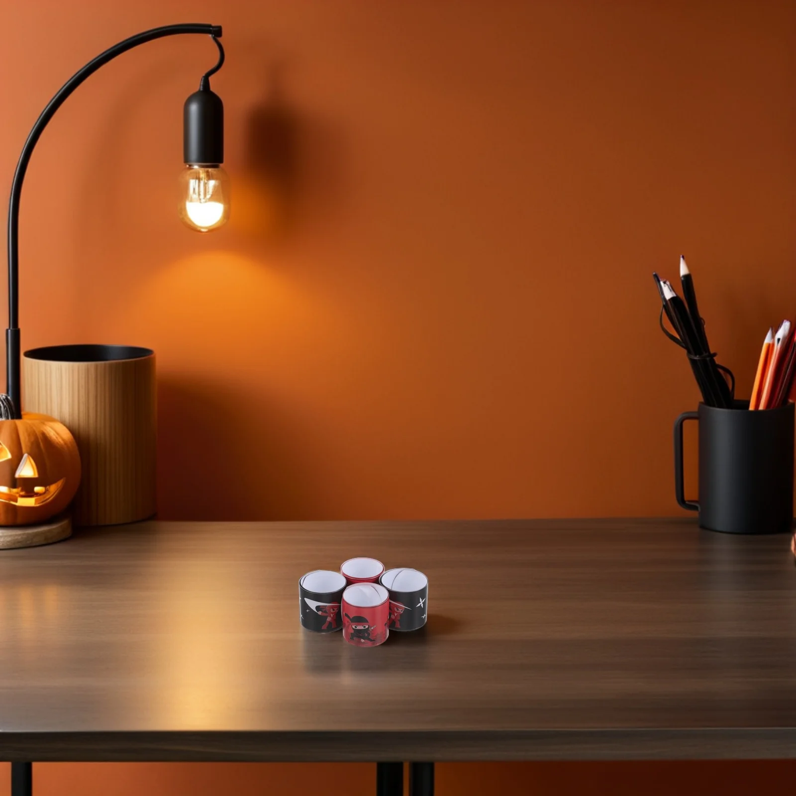 

36Pcs Halloween Slap Bracelets Ninja Karate Snap Wrist Bands Bulk Party Favors Kids Goodie Bag Fillers Wristbands