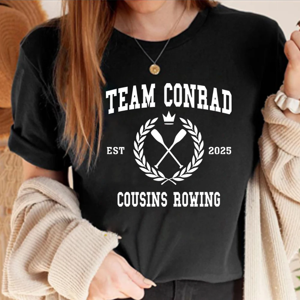 الصيف تحولت جميلة تي شيرت TSITP فريق كونراد تي شيرت الشاطئ الصيف فيبي التي شيرت الشارع الشهير العصرية الجرافيك المحملة قصيرة الأكمام