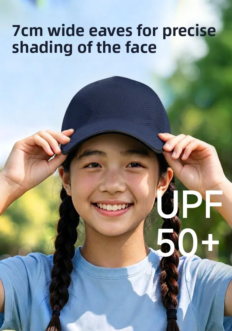 New Design Seamless Baseball Cap Quick Drying Packable Outdoor Hat Polyester Breathable Sports Hat