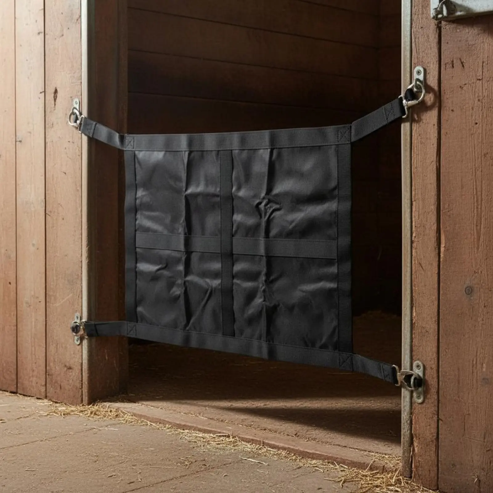 

Four Hook Horse Gate Easy to Install Horse Stall Gate Paddock Passage Barrier Heavy Duty Livestock Gear Long-Lasting