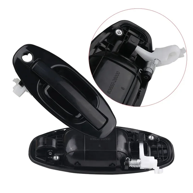 

Classy-Set Of 4 Car Outside Handle Bowl Replacement 82650-26000 For Hyundai Santa Fe 2001-2006 Outside Door Handle Exterior Door