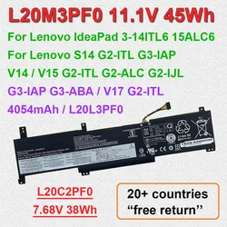 L20M3PF0 L20C2PF0 Laptop Battery For Lenovo S14 V14 V15 V17 G2-ITL G2-IJL G2-ALC G3-IAP G3-ABA For IdeaPad 3-14ALC6 3-15ALC6