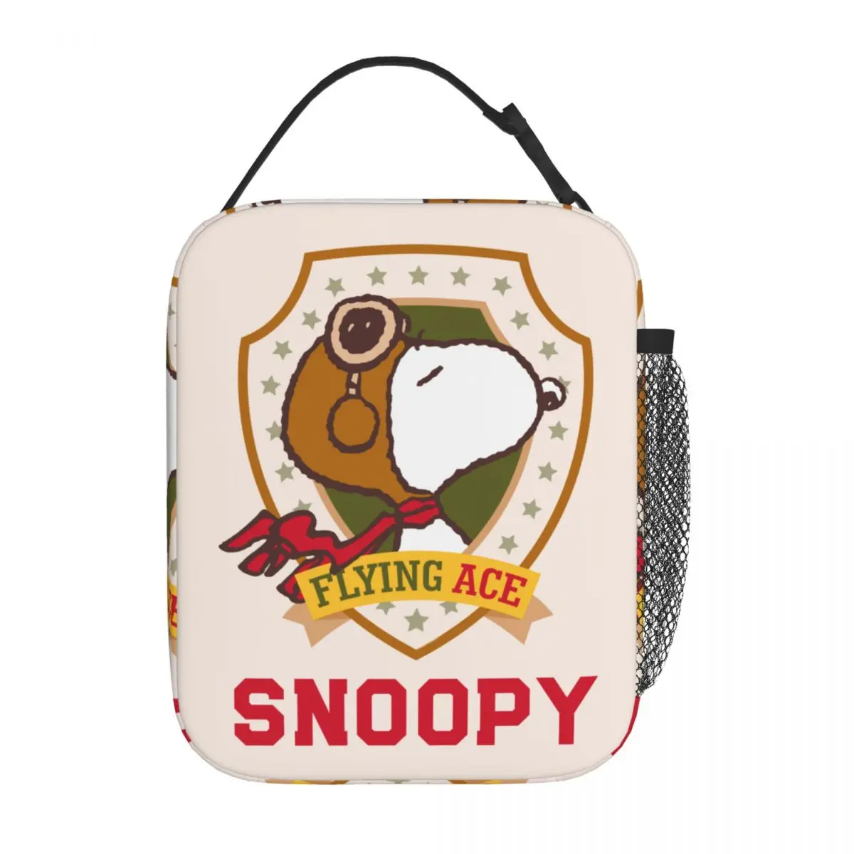 Lunch Box Snoopy Flying Ace Badge Peanuts Anime Accessories Lunch Food Box New Cooler Thermal Lunch Box For Work