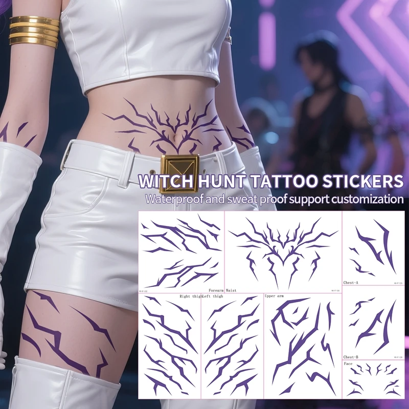 

Автомобильная наклейка «Охотники фильма», аниме, временные татуировки, танцевальная группа, косплей, татуировки, наклейки, реквизит, Хэллоуин, узоры Roomie, татуировка