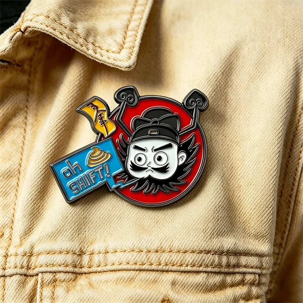 Oriental Zongzi Hu Qin Lotus Brooch Chinese Culture Enamel Animal Cartoon Pin For Clothes Bags Unique Arts Jewelry Gifts For Men