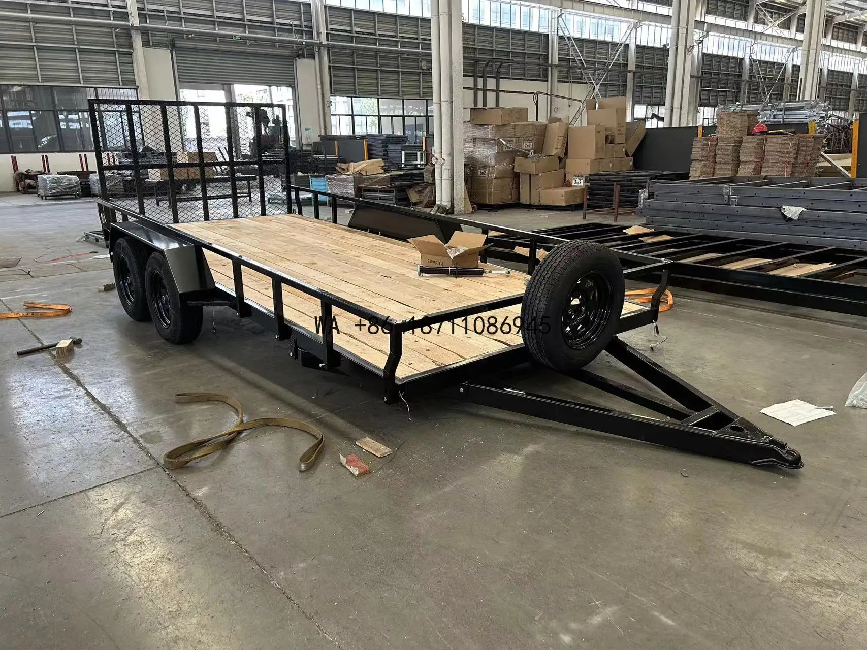 

7x12 Single Axle Utility Trailer with Ramp Gate Easy Loading Heavy Duty