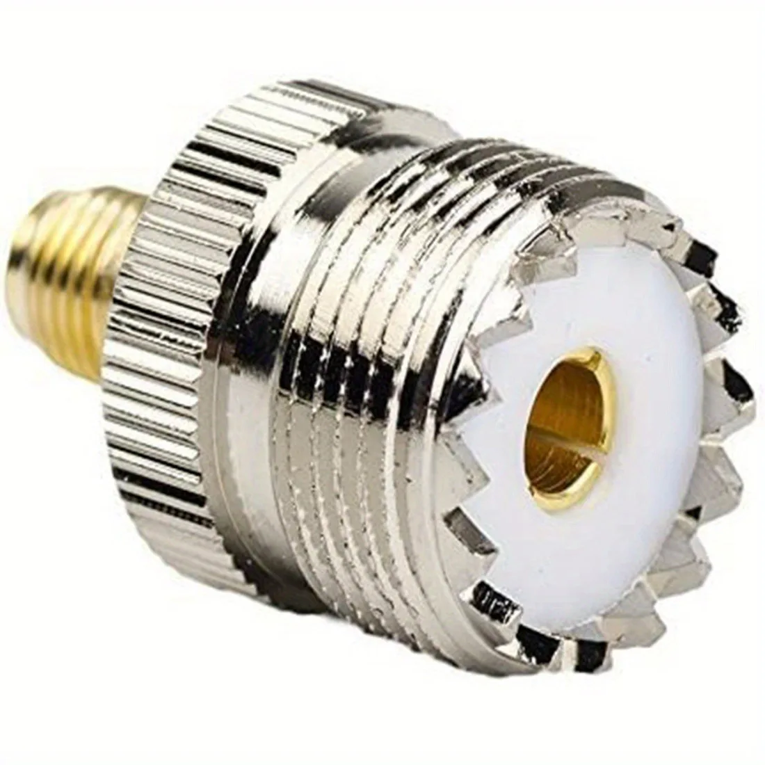 Adaptador coaxial RF SMA hembra a UHF hembra con conector SO-239, accesorios de adaptador de hardware, 2 unids/set