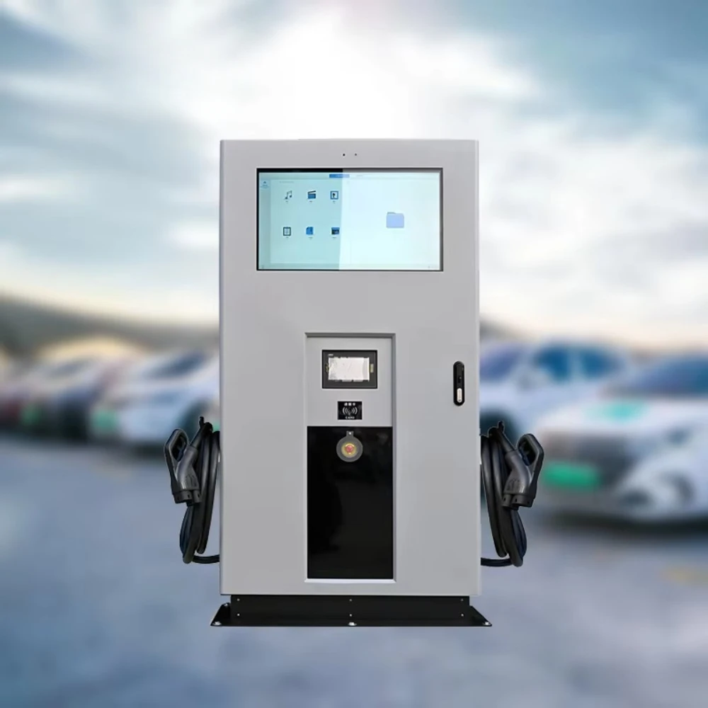 32 Inch Outdoor Advertising Screen Ev Fast Chargers Electric Charging Stations Super Fast Ev Charger