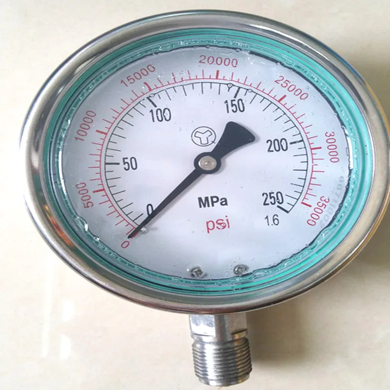 

250MPA M20X1.5 high pressure fuel system meter gauge, 2500bar common rail high pressure gauge, 250MPA Hydraulic Gauge