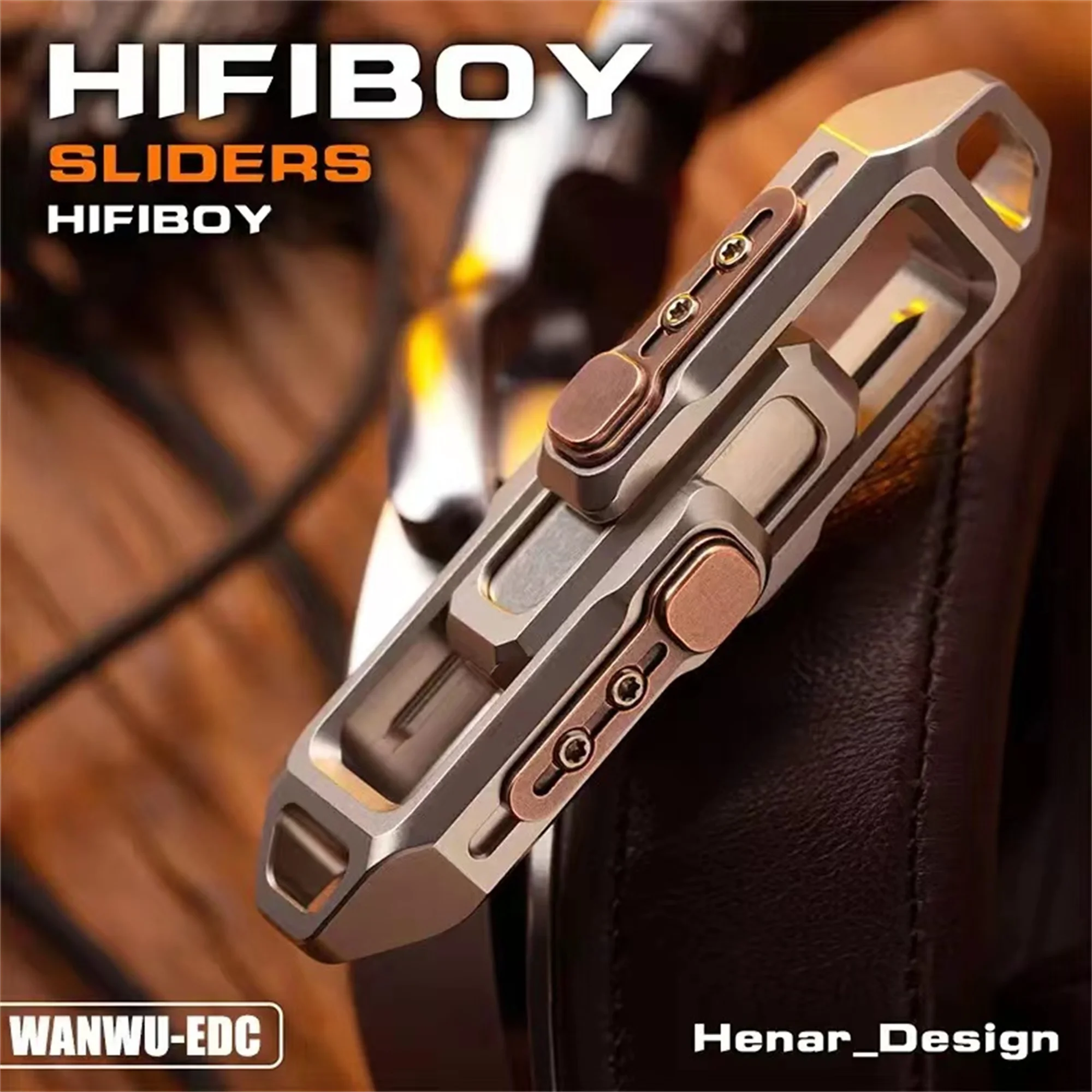 

WANWU EDC HIFIBOY Stainless Steel Fidget Slider Haptic Coin Fingertip Gyro Decompression Toys Finger Spinner Toys