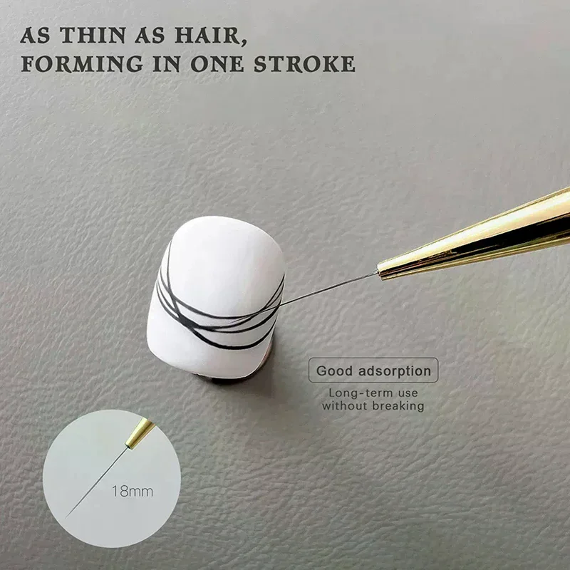 ปากกาเพ้นท์เล็บอะคริลิค 5 ชิ้น ด้ามจับอย่างดี สำหรับเพ้นท์ลายเส้นเล็กๆ วาดลายเส้น ลายดอกไม้ ใช้กับเจลยูวี